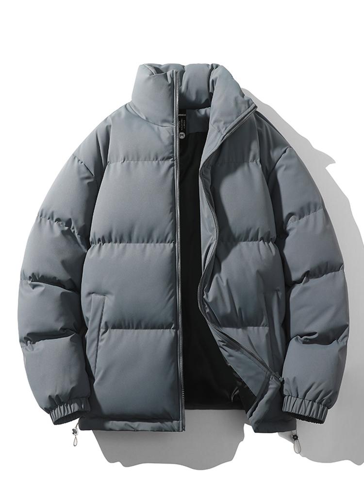 Chaqueta Acolchada Hombre Invierno Ajuste Clásico