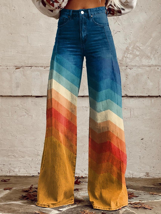 Pantalón Mujer Acampanado Estilo Retro - Mavetta