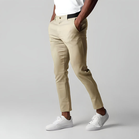 Pantalones chinos hombre elastico comodos corte moderno diario - Mavetta