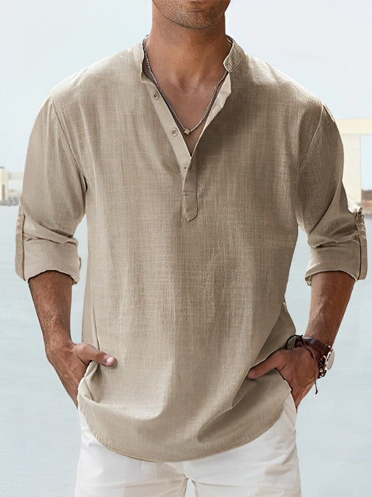 Camisa Hombre de Lino Ajuste Clásico - Mavetta