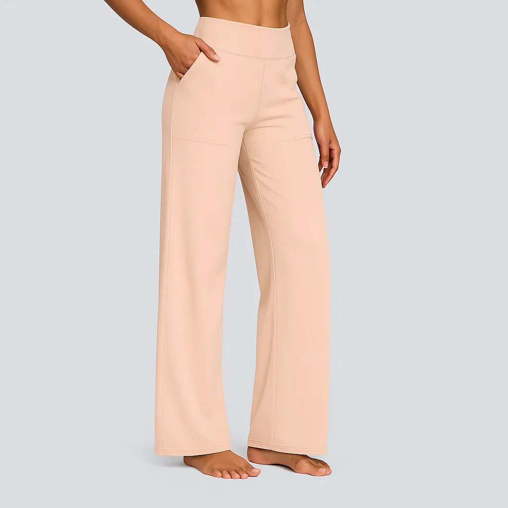 Pantalones Mujer Algodón Elástico Corte Cómodo