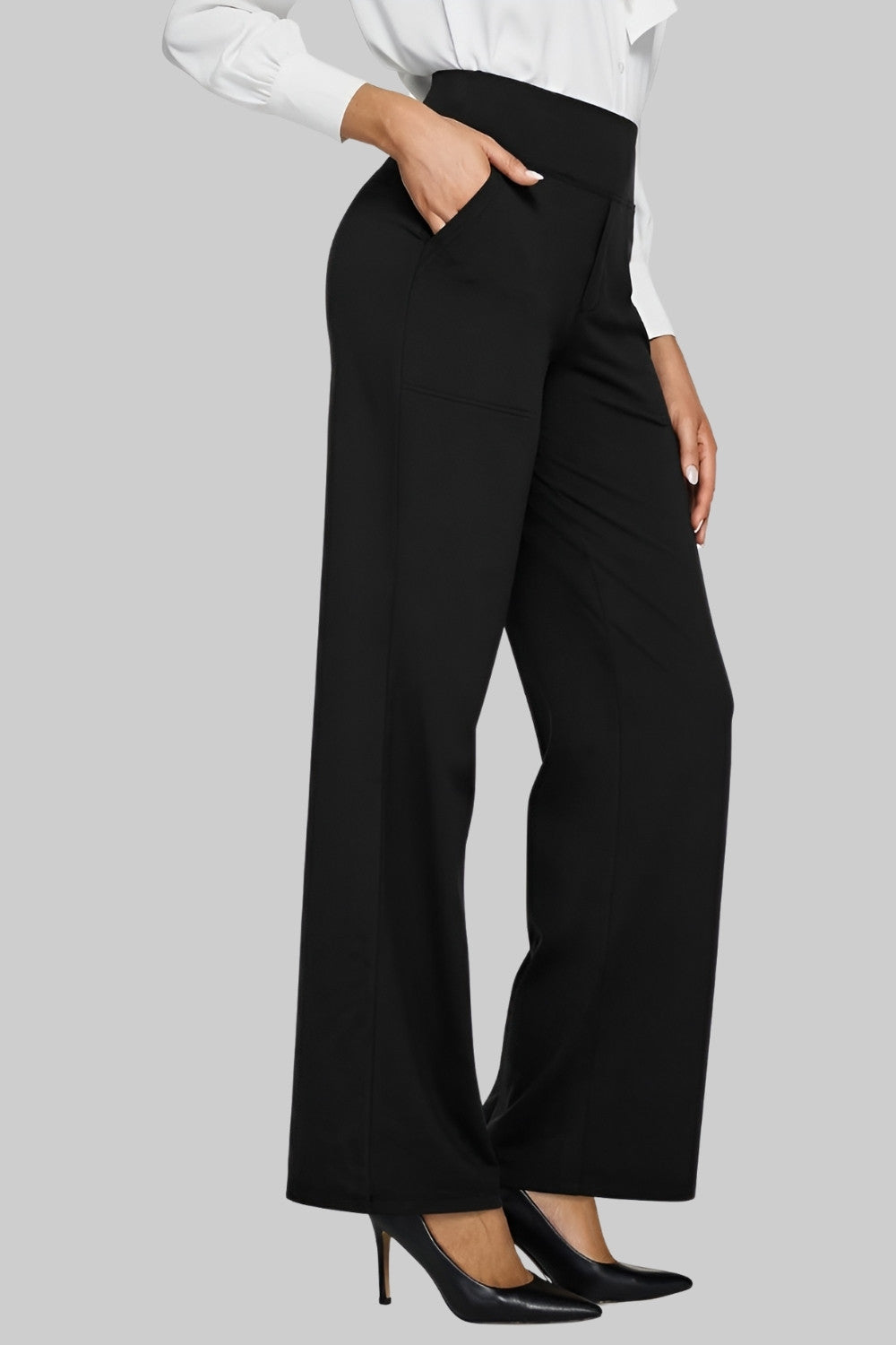 Pantalones Mujer Algodón Elástico Corte Cómodo
