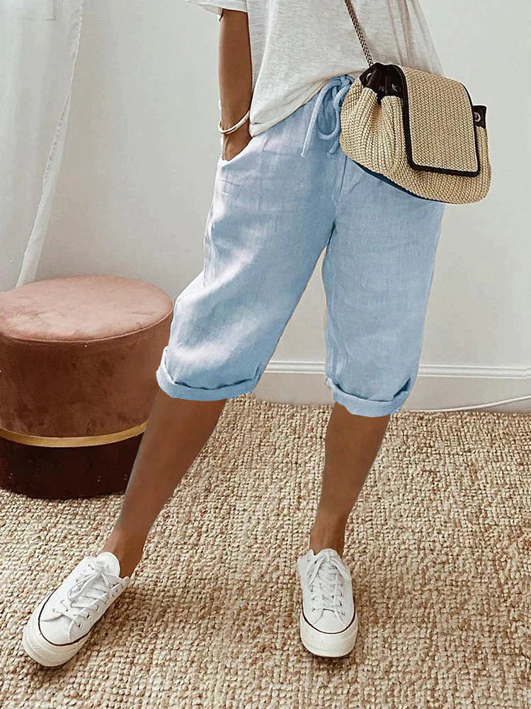 Short Mujer Comodo con Bolsillos