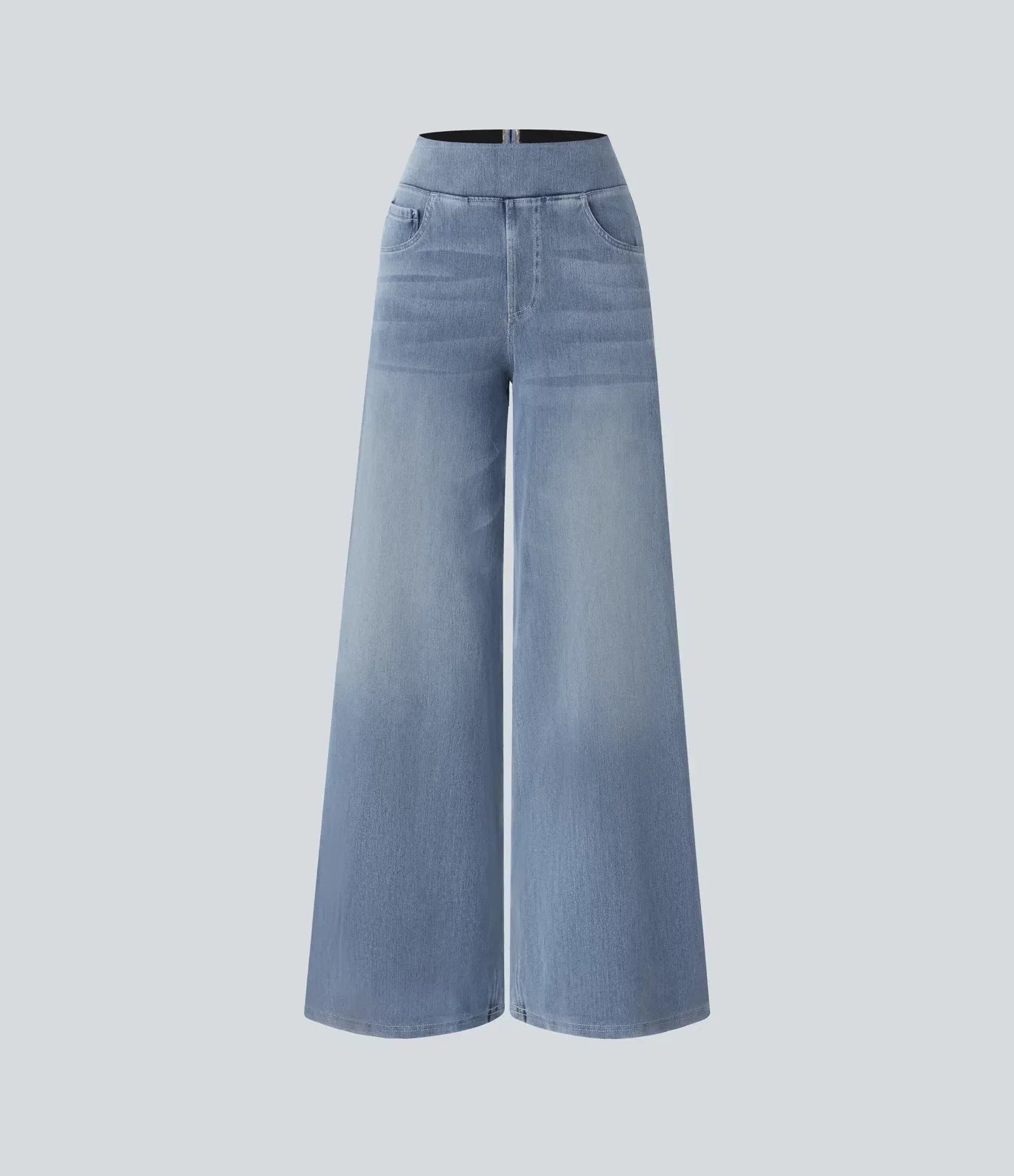 Pantalón Mujer Cintura Alta Corte Ancho Diseño Suelto