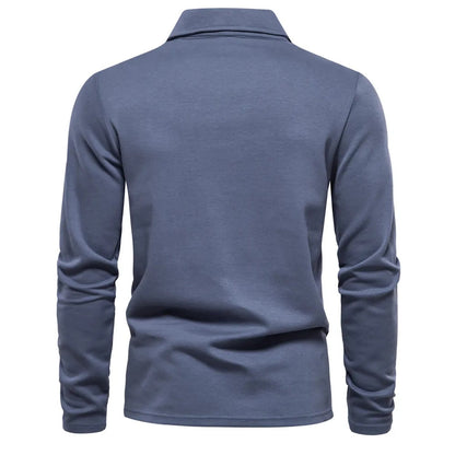 Camisa Hombre Casual Manga Larga Cuello Clasico