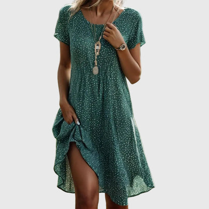 Vestido Mujer Fluido Elegante Ajuste Suelto