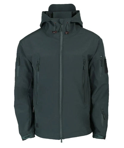 Chaqueta táctica hombre con capucha y bolsillos funcionales