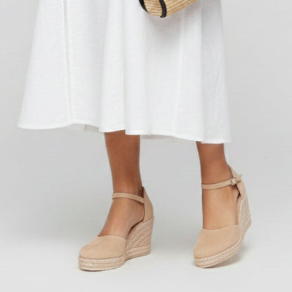 Alpargatas Mujer Cuña Tira Tobillo Espadrilles