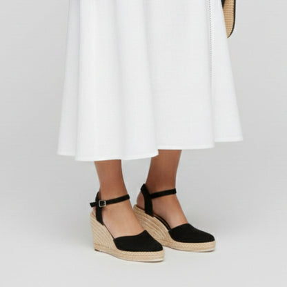 Alpargatas Mujer Cuña Tira Tobillo Espadrilles