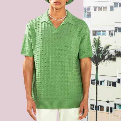 Polo hombre casual moderno de algodón ajuste regular