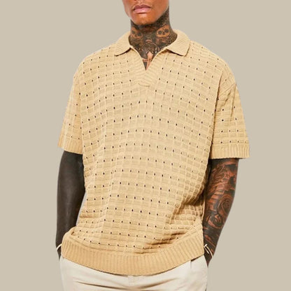 Polo hombre casual moderno de algodón ajuste regular