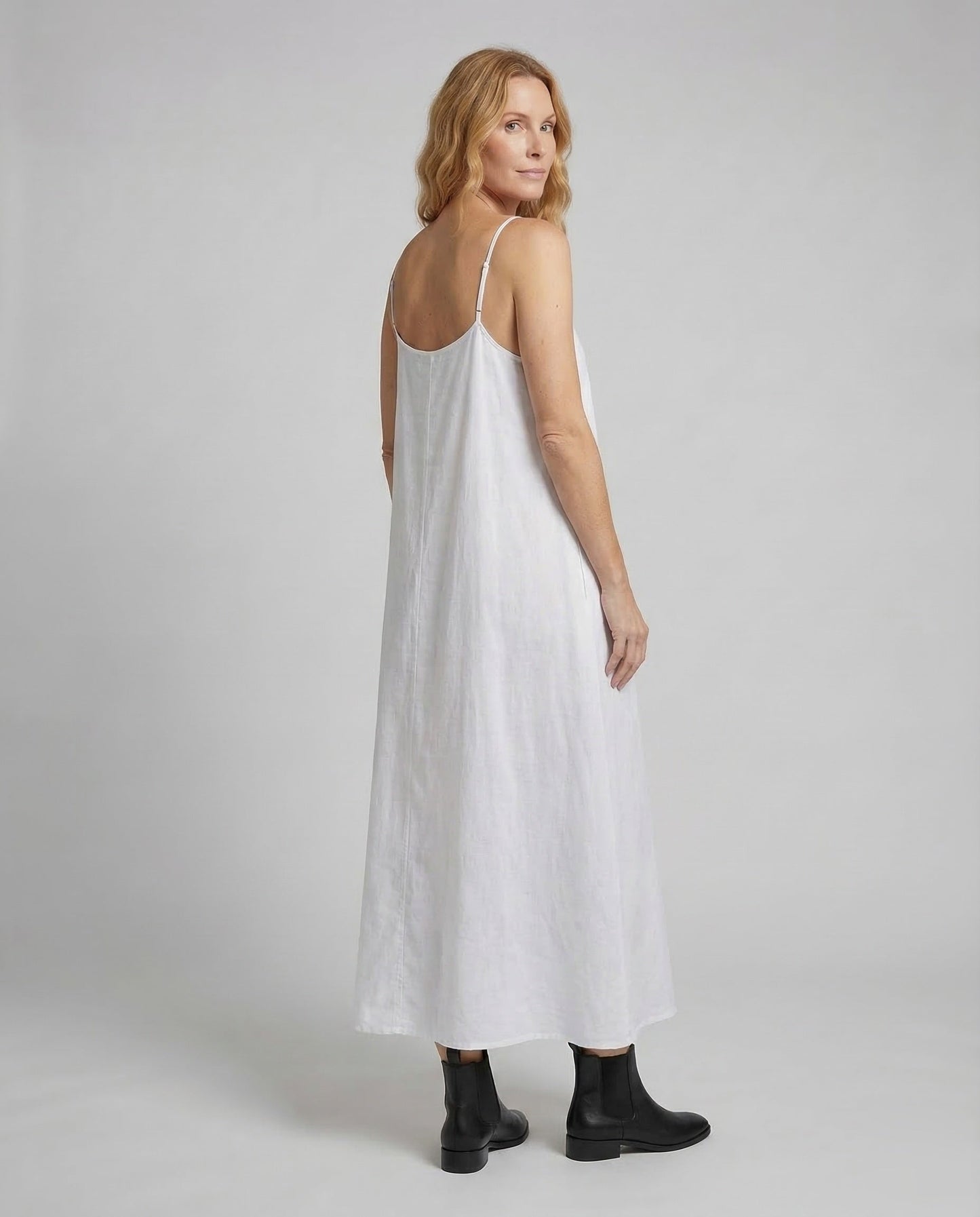 Vestido Largo Mujer Lencero Tirantes Escote en V
