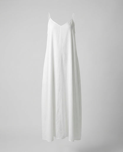 Vestido Largo Mujer Lencero Tirantes Escote en V