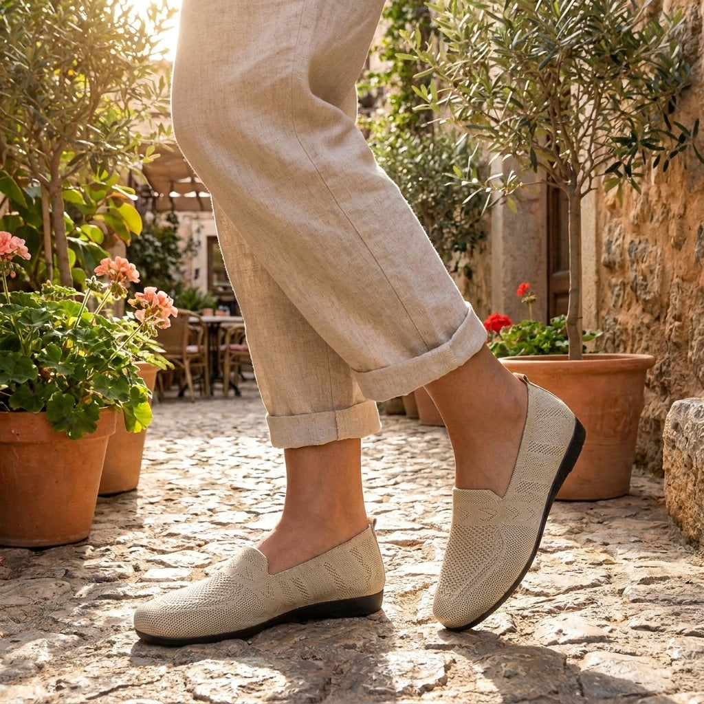 Zapatos ortopédicos mujer slip-on ligeros