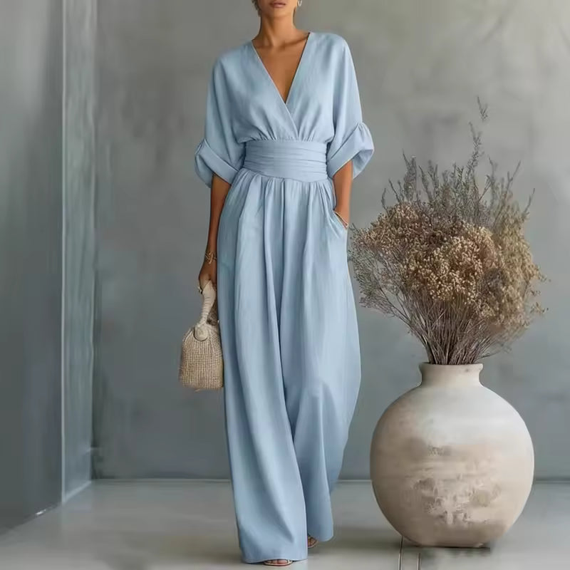 Mono Mujer Elegante Escote en V