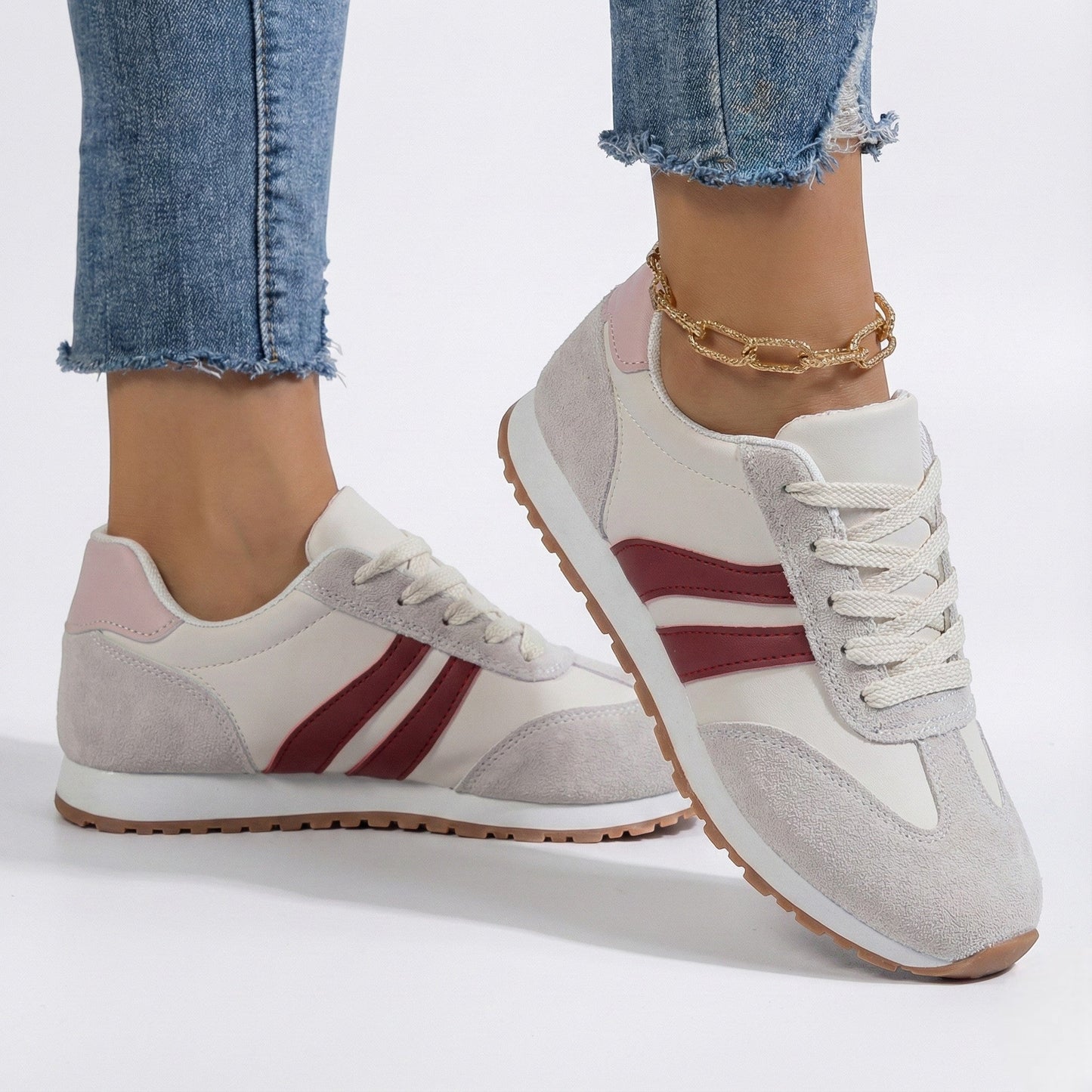 Zapatillas Deportivas Mujer Transpirables Suela Gruesa