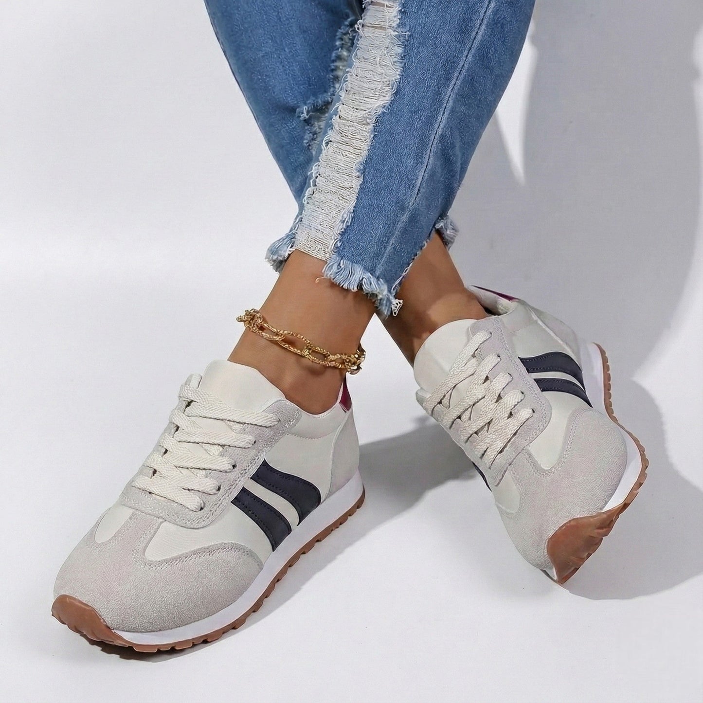 Zapatillas Deportivas Mujer Transpirables Suela Gruesa