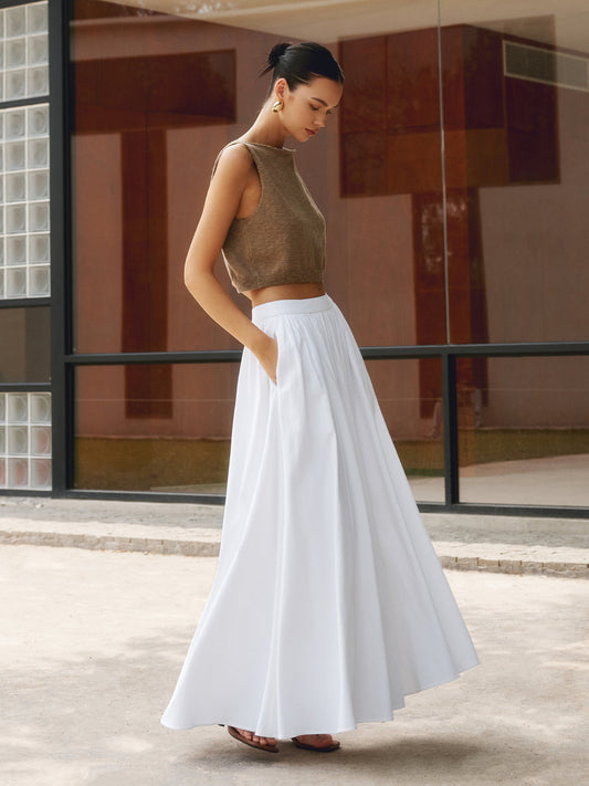 Conjunto Mujer Falda Maxi Plisada y Estilo Bohemio - Mavetta