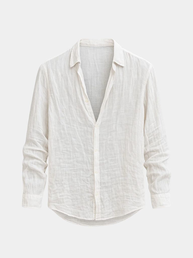 Camisa Hombre de Lino Ligera y Transpirable Veraniega