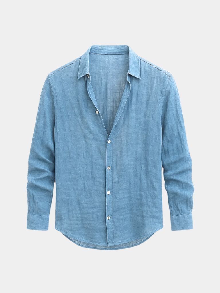 Camisa Hombre de Lino Ligera y Transpirable Veraniega