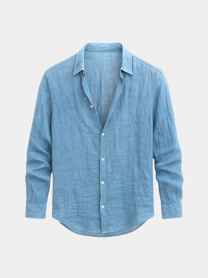 Camisa Hombre de Lino Ligera y Transpirable Veraniega