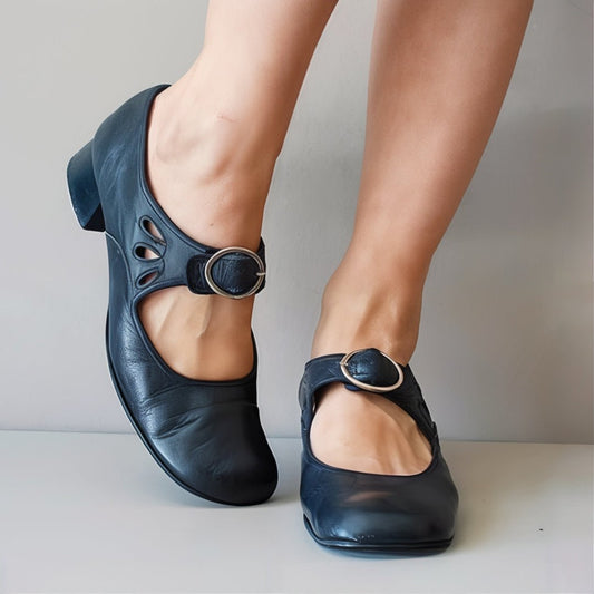 Tacones Mujer de Piel Elegantes y Clásicos - Mavetta