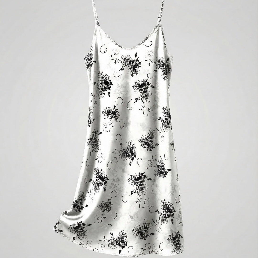 Vestido Midi Mujer Lencero Tirantes Estampado Floral