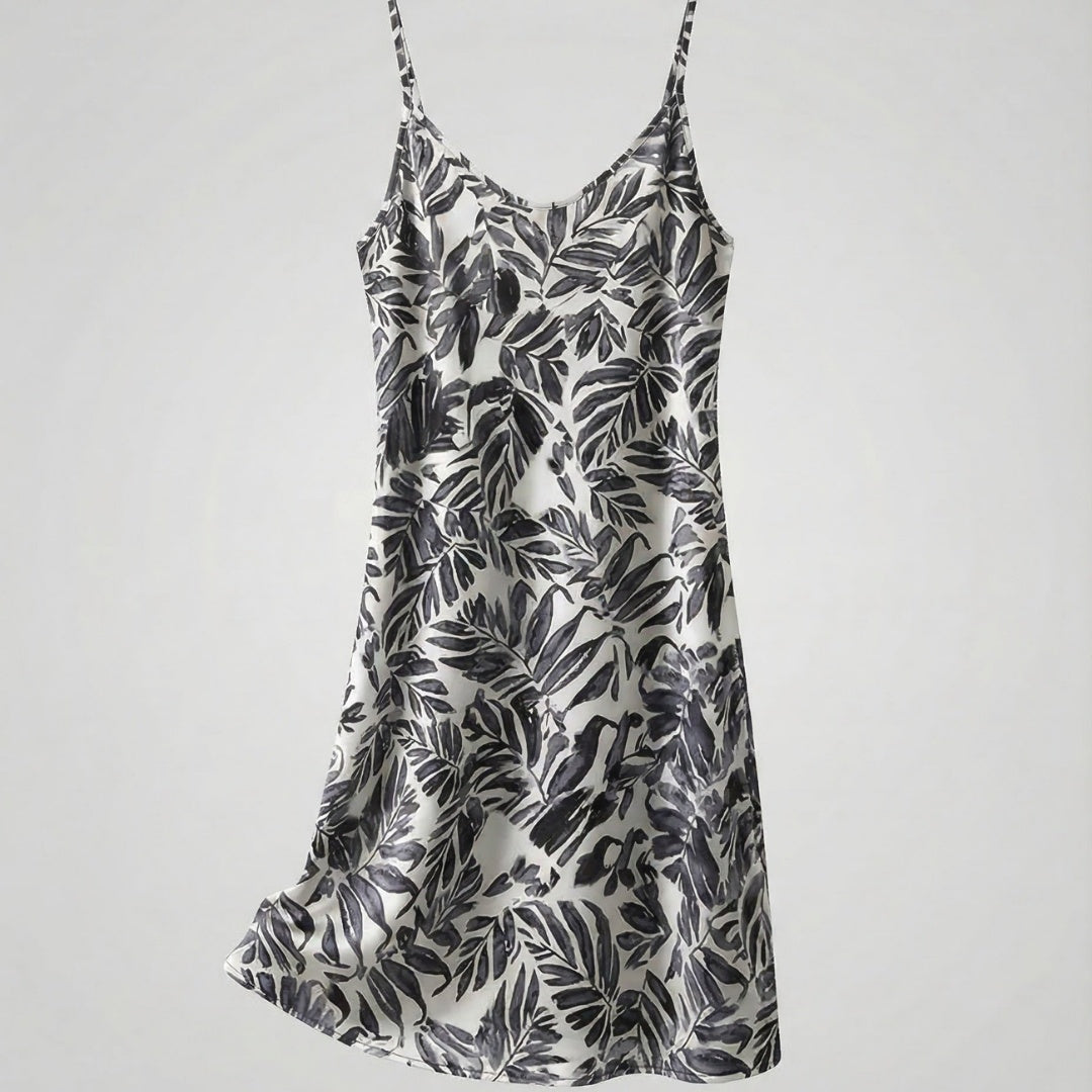 Vestido Midi Mujer Lencero Tirantes Estampado Floral