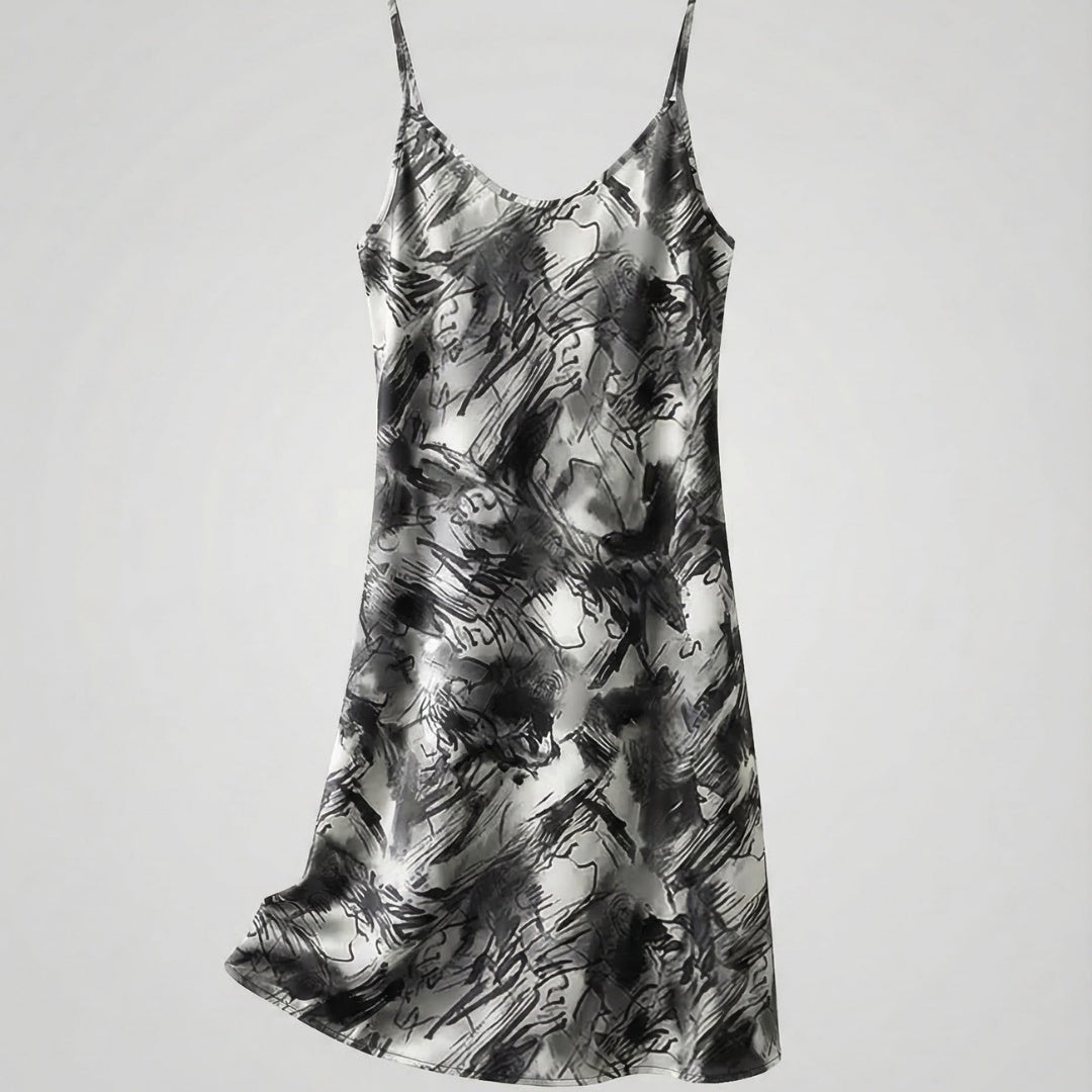 Vestido Midi Mujer Lencero Tirantes Estampado Floral
