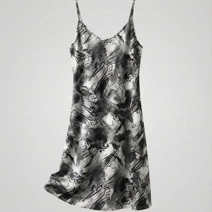 Vestido Midi Mujer Lencero Tirantes Estampado Floral