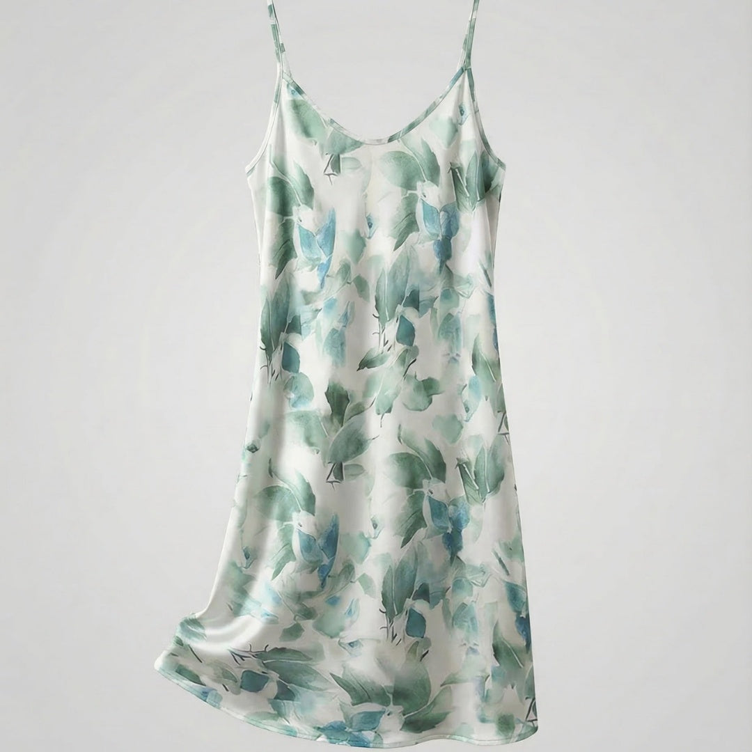 Vestido Midi Mujer Lencero Tirantes Estampado Floral