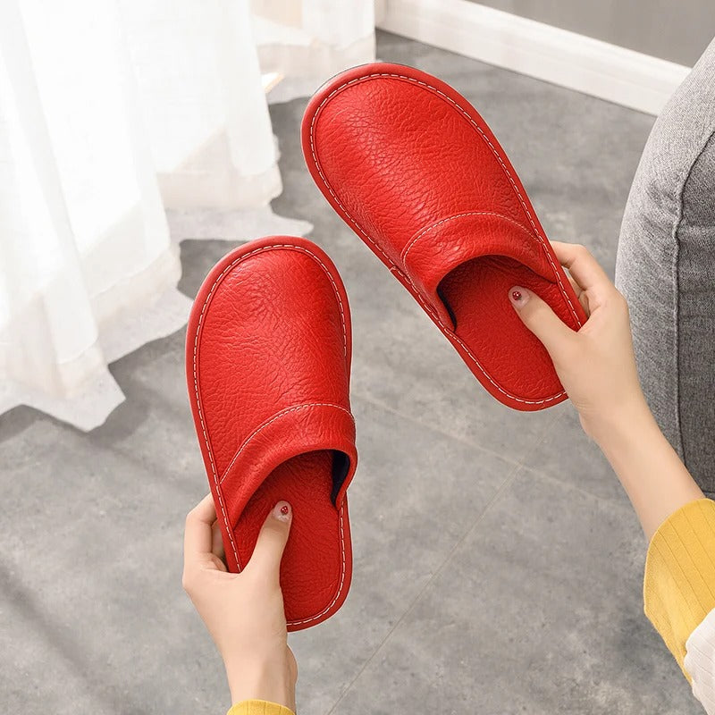 Zapatillas Casa Hombre de Cuero Suave y Confortables