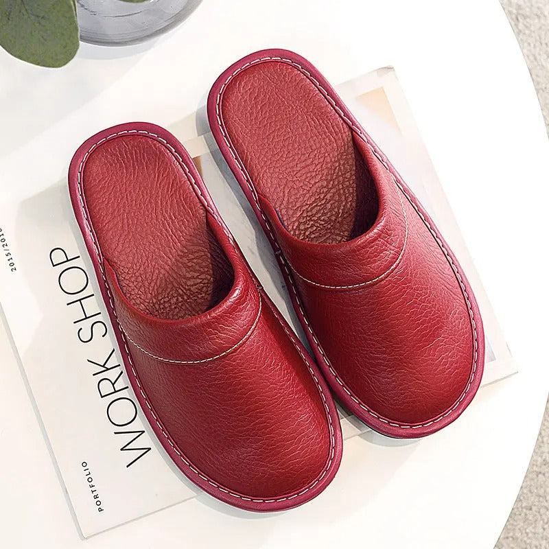 Zapatillas Casa Hombre de Cuero Suave y Confortables