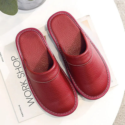 Zapatillas Casa Hombre de Cuero Suave y Confortables