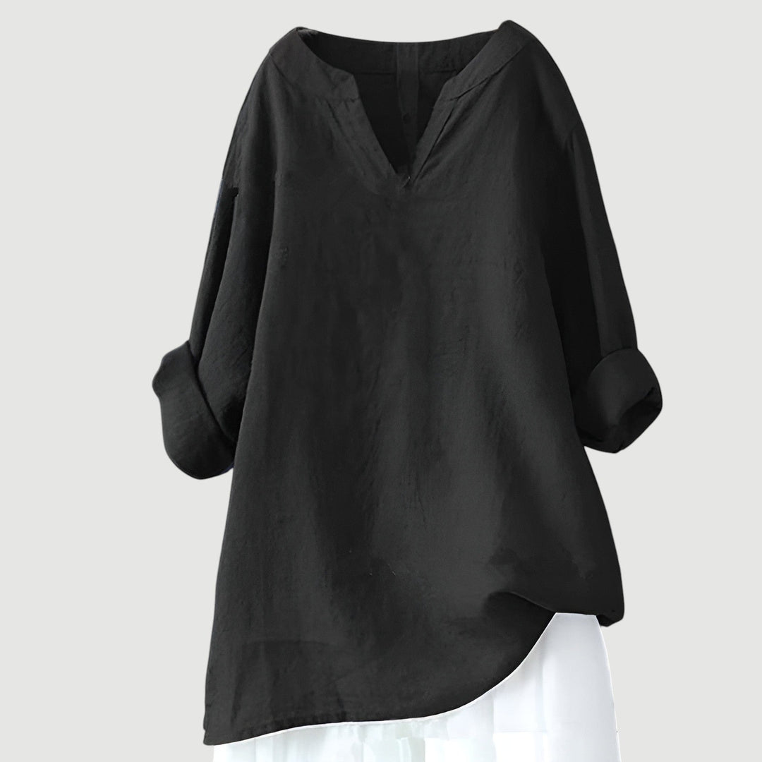 Camisa Mujer Ligera Comoda Escote en V