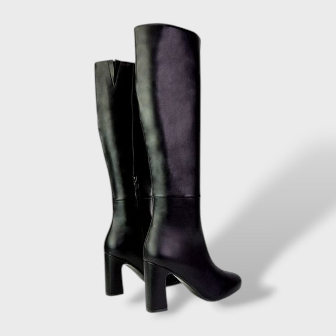 Botas Altas Mujer Tacón Ancho Confortable