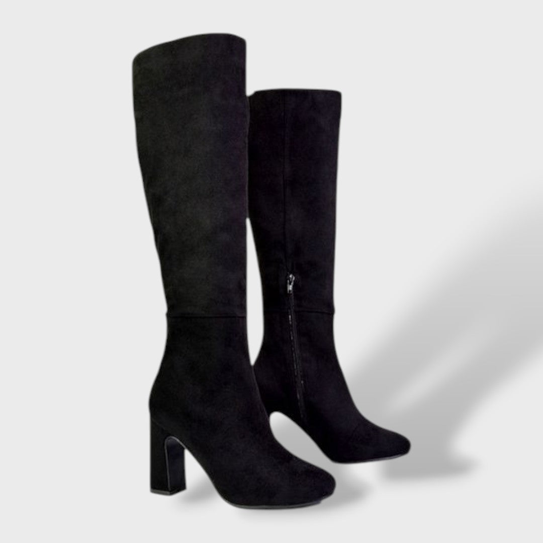 Botas Altas Mujer Tacón Ancho Confortable