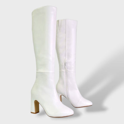 Botas Altas Mujer Tacón Ancho Confortable
