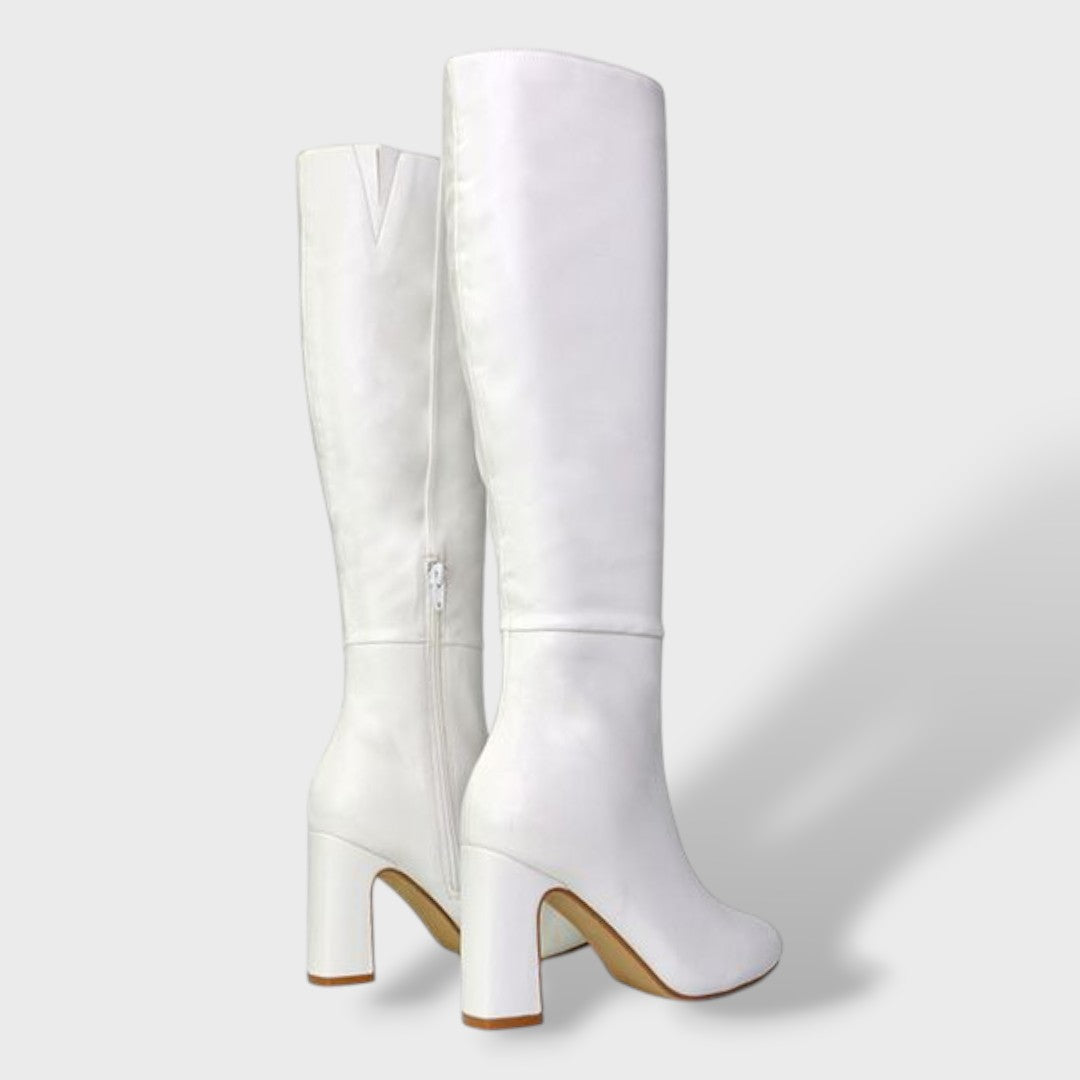 Botas Altas Mujer Tacón Ancho Confortable