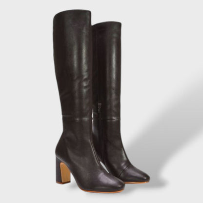Botas Altas Mujer Tacón Ancho Confortable