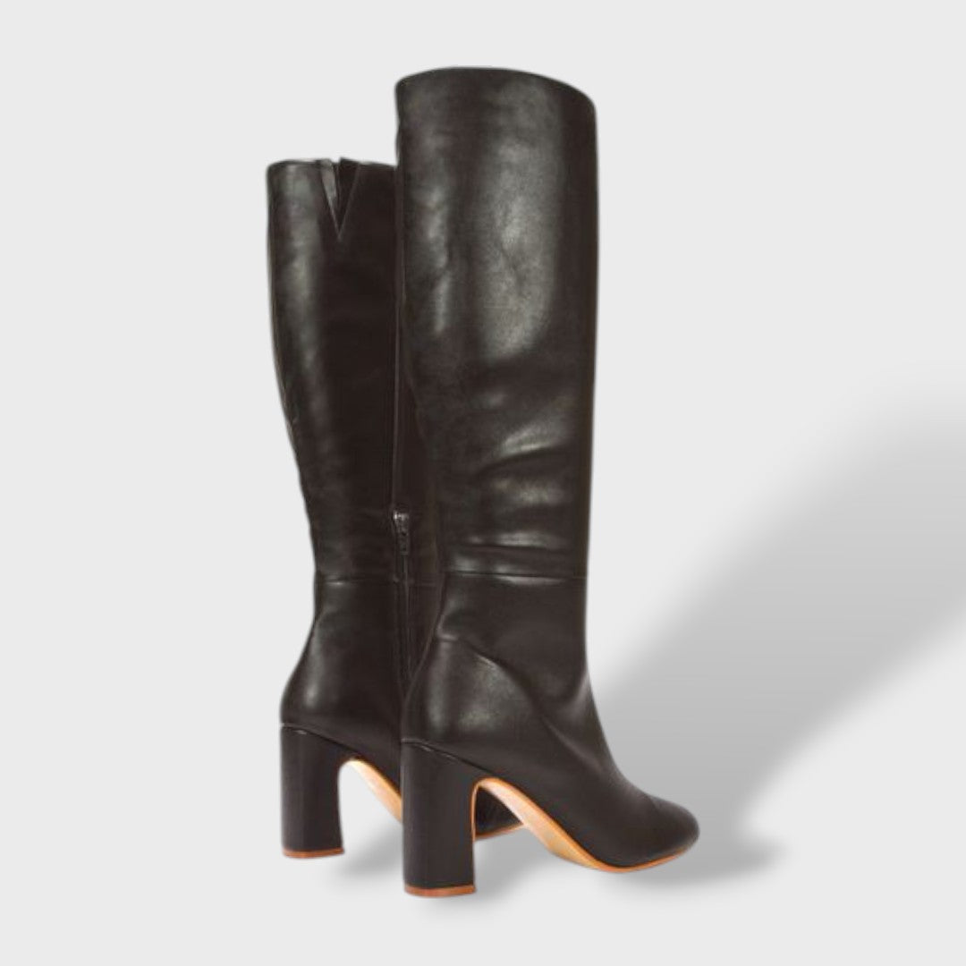 Botas Altas Mujer Tacón Ancho Confortable