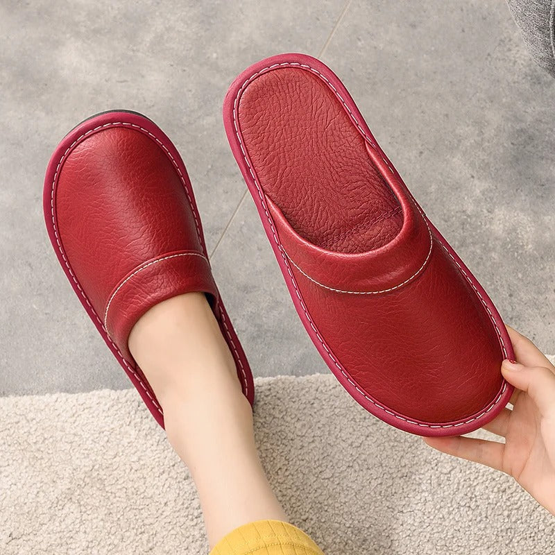 Zapatillas Casa Hombre de Cuero Suave y Confortables