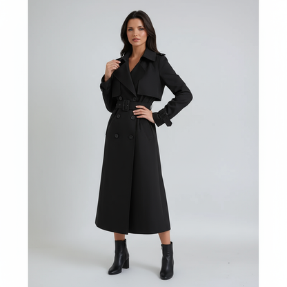 Abrigo Trench Mujer Invierno con Cinturón Ajustable