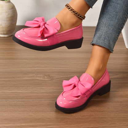 Mocasines Mujer Plataforma con Lazo