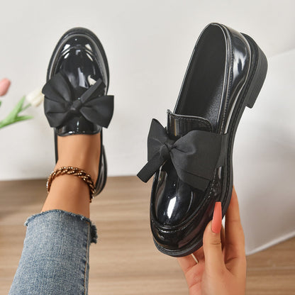 Mocasines Mujer Plataforma con Lazo