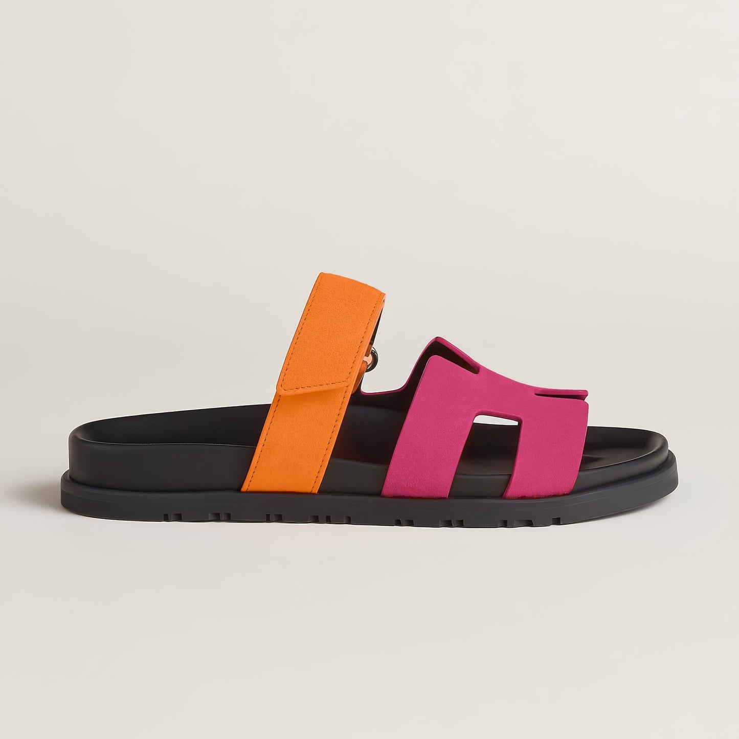 Sandalias Planas Mujer Hebilla Suela Track