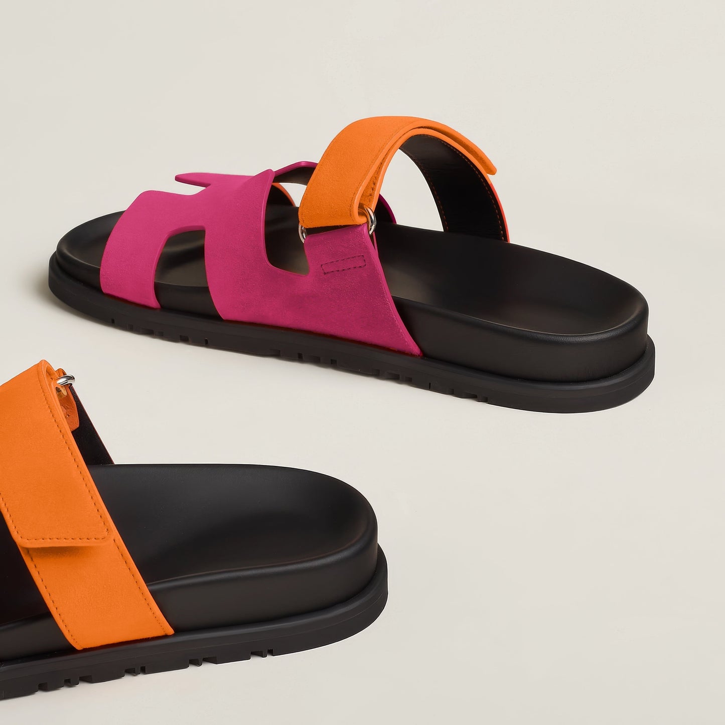 Sandalias Planas Mujer Hebilla Suela Track
