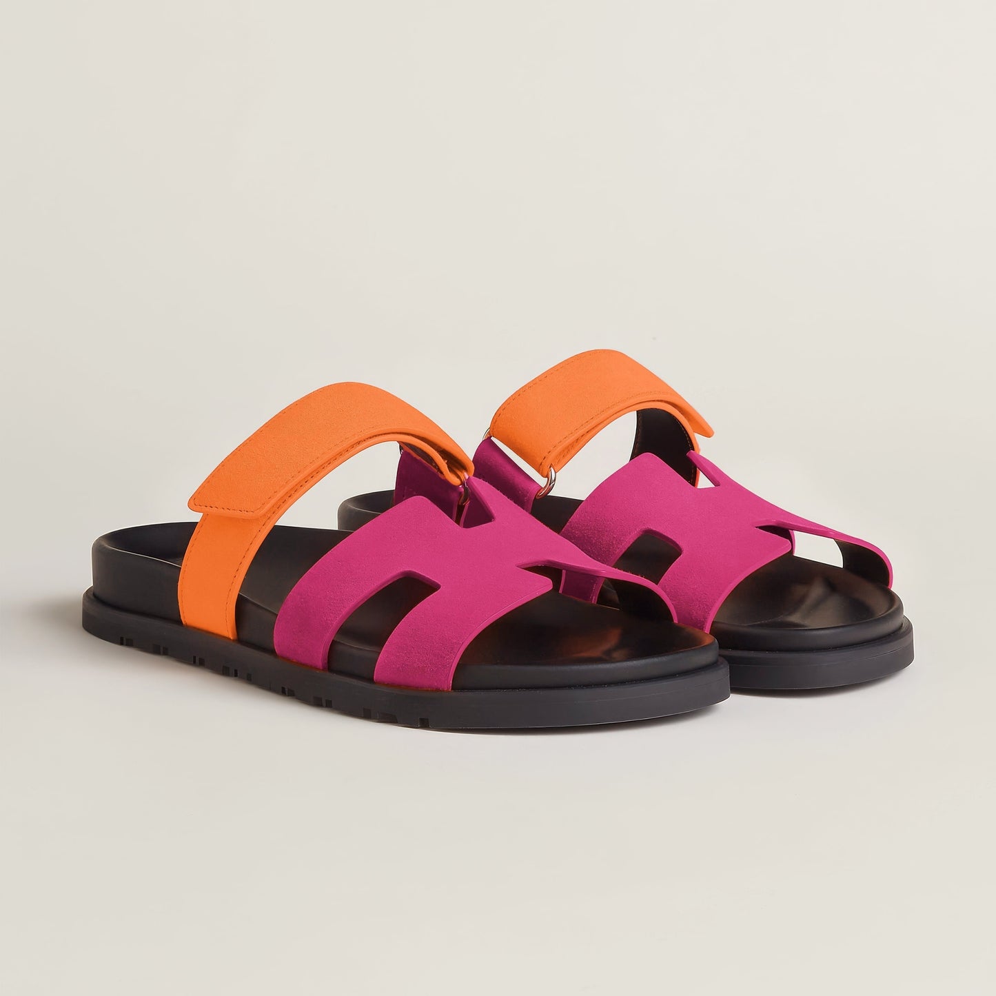 Sandalias Planas Mujer Hebilla Suela Track