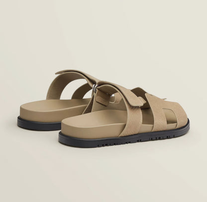 Sandalias Planas Mujer Hebilla Suela Track