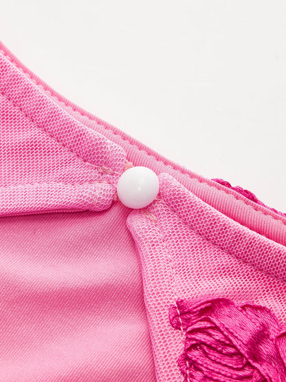 Vestido Corto Mujer Estampado Floral Espalda Descubierta